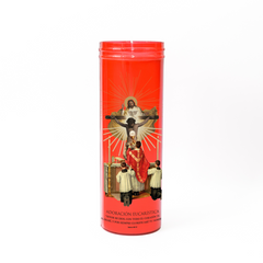 VELÓN DON PEDRO CONTENEDOR SEGURO ROJO 19CM*7CM