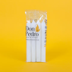 VELA LISA BLANCA 18CM*2.1CM DON PEDRO