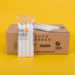 VELA LISA BLANCA 18CM*2.1CM DON PEDRO