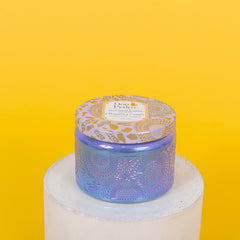 VELA VEGA PEQUEÑA AZUL METALIZADO DON PEDRO