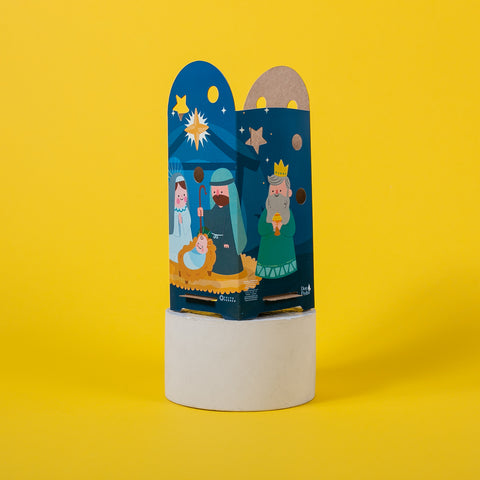 FAROL DE NAVIDAD GRANDE CON VELA DON PEDRO