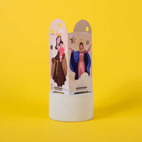 FAROL DE NAVIDAD GRANDE CON VELA DON PEDRO