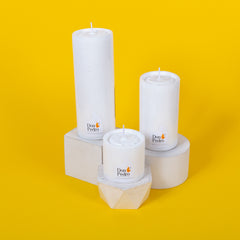 SET VELONES BLANCOS MEDIANOS VELAS DON PEDRO