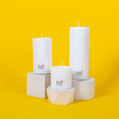 SET VELONES BLANCOS MEDIANOS VELAS DON PEDRO