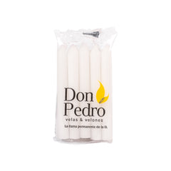 VELA LISA BLANCA 11CM*2.0CM DON PEDRO